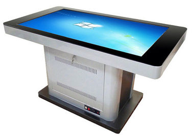 ชั้นยืน Touchscreen ป้ายดิจิตอลโต๊ะตู้ร่มสัมผัสด้วยการสัมผัสอินฟราเรด