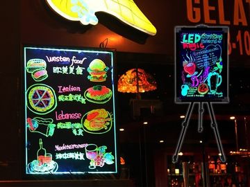 ร้านค้าโฆษณา LED เขียนบอร์ด SMD สีที่ส่งเสริมการขายเต็มรูปแบบสำหรับร้านอาหารบาร์