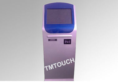 Upright ข้อมูลที่กำหนดเองแบบโต้ตอบ Kiosk Multi-Function กับเครื่องอ่านบัตรเครื่องพิมพ์ความร้อน