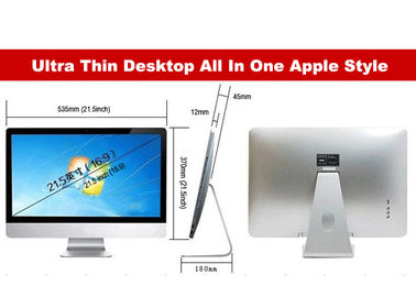 18.5 นิ้ว Ultra Slim สก์ท็อป All In One คอมพิวเตอร์ด้วย Wifi กล้อง HD, ดีวีดีไดร์เวอร์