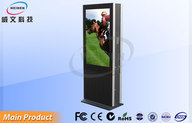 อาคารพาณิชย์เต็มหน้าจอ HD LCD ป้ายดิจิตอลจอแสดงผล 55 นิ้วสองด้าน