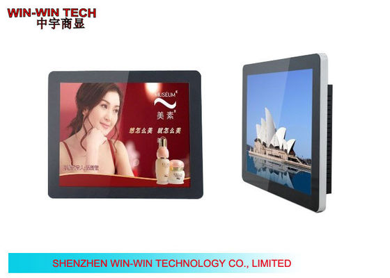 Wall Mount ป้ายดิจิตอล Ultrathin หน้าจอ LCD พาณิชย์ 1366 X 768