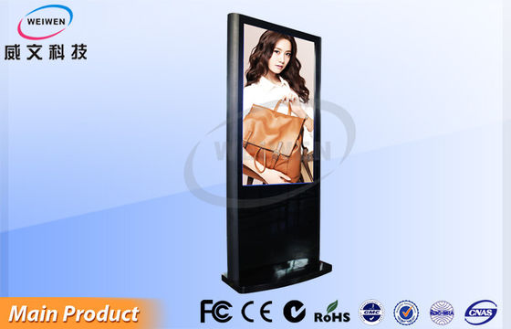 โรงละคร 55inch FHD จอแอลซีดี 3G Stand Alone ป้ายดิจิตอลด้วยอลูมิเนียมด้านข้าง