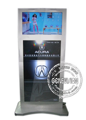 ยืนฟรี Kiosk ป้ายดิจิตอล 55 นิ้ว Multi Media เล่นโฆษณา