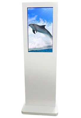 สัมผัสหลายยืน LED ดิจิตอลเข้าสู่ระบบ Kiosk 46inch สีขาวสำหรับสนามบินอินฟาเรด
