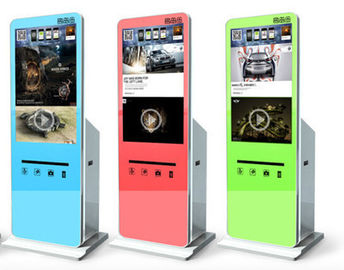 ยืนฟรีบริการ Self Service Kiosk รูปภาพ / ป้ายดิจิตอลป้อมกันน้ำ