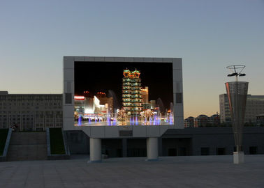 ทางสนามบินสูงสามสีสีเต็มกลางแจ้งจอแสดงผล LED 7500 nits ตู้อลูมิเนียม