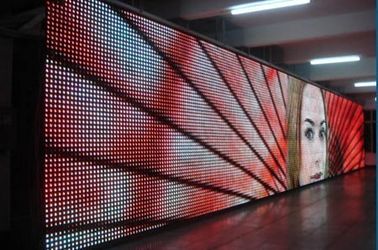 สีเต็ม HD LED ยืดหยุ่นผนัง P20 กลางแจ้งหน้าจอแสดงผล LED