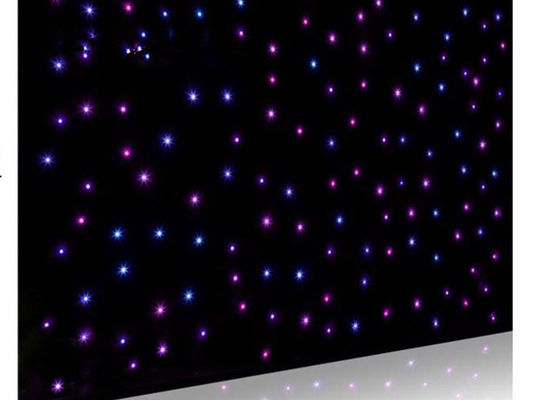 ผ้า RGBW Christamas LED ดาวแห่งนี้มีแววแสงหน้าจอ LED ที่มีความยืดหยุ่น