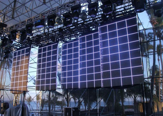 วิสัยทัศน์ขนาดใหญ่ SMD ร่มผนังวิดีโอ LED เช่า P6 RGB LED Module หล่อตาย