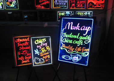 ความสว่างสูงกระจกบาร์ LED เขียนบอร์ดควบคุมระยะไกล 50cm x 70cm