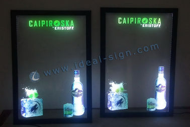 กระจกเคลือบไม้กรอบเรืองแสง Led เขียนคณะกรรมการสำหรับเด็ก
