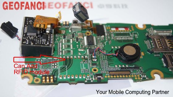 จีพีเอสบลูทู ธ ไร้สายมือถือสแกนเนอร์บาร์โค้ด RFID กับการอ่านและเขียน