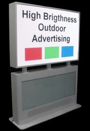 ที่กำหนดเองป้าย Digital Outdoor กรณีพื้นยืน LED จุดเด่นหน้าจอ