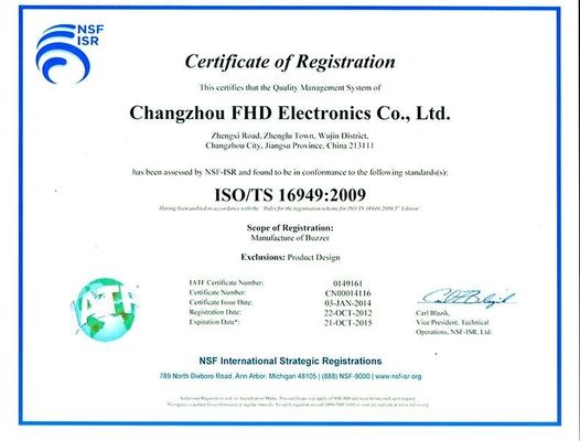 3V SMD Buzzer LCP สำหรับคอมพิวเตอร์, 12 * 5.5mm แม่เหล็กไฟฟ้า Transducer, TS 16949 ได้รับการรับรอง