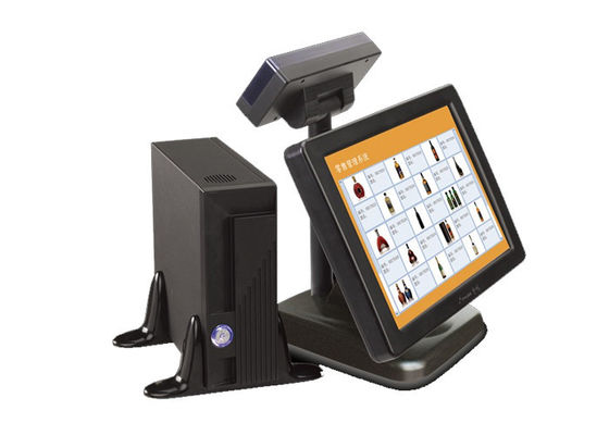 15 นิ้วแบบโต้ตอบสัมผัสหน้าจอ POS Terminals กับ Cuctomer การแสดงผล